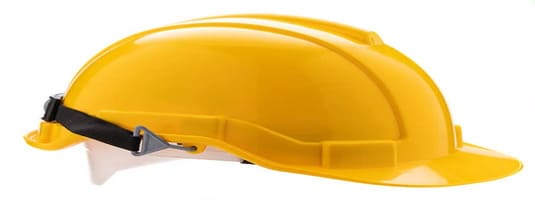 Capacete de segurança amarelo